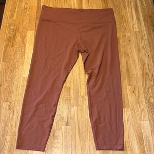 Athleta Ultra High Rise Elation 7/8 Tight Leggings Active Copper Rust Size XL